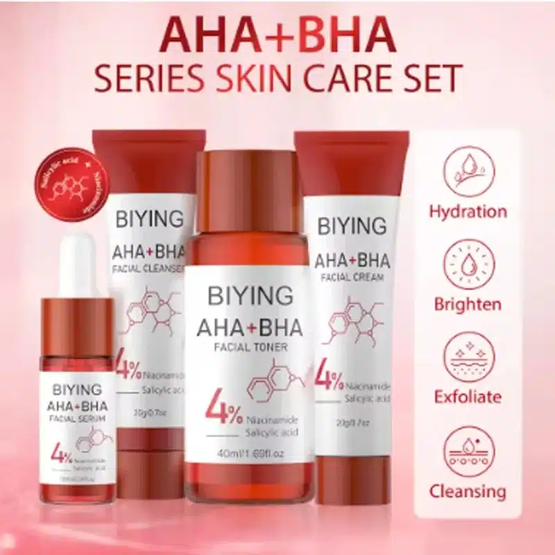 Set facial AHA+BHA de Biying