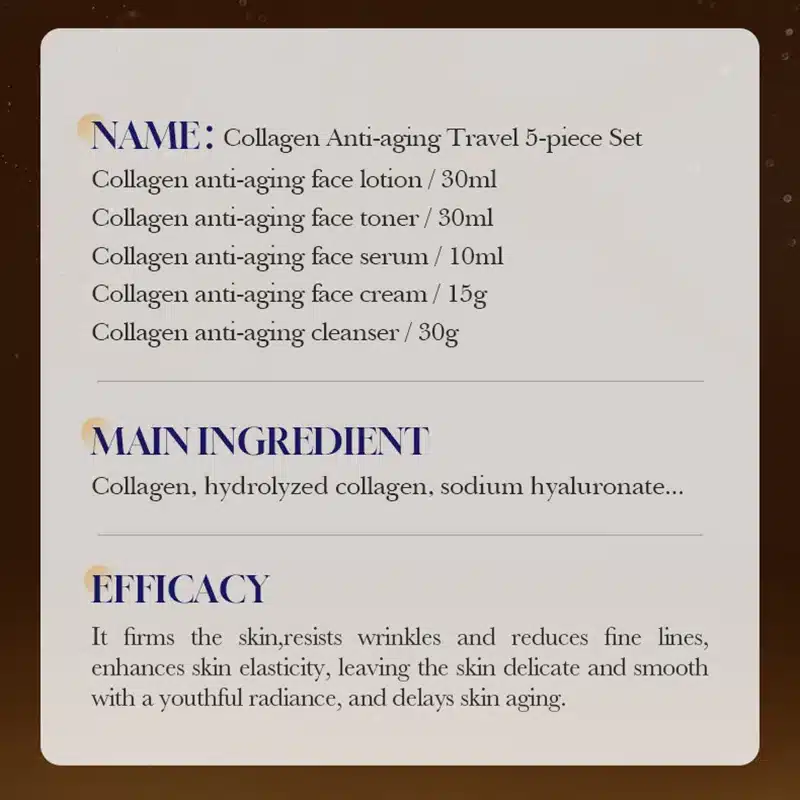 SADOER Collagen Skin Care Set 5 piezas - Imagen 5