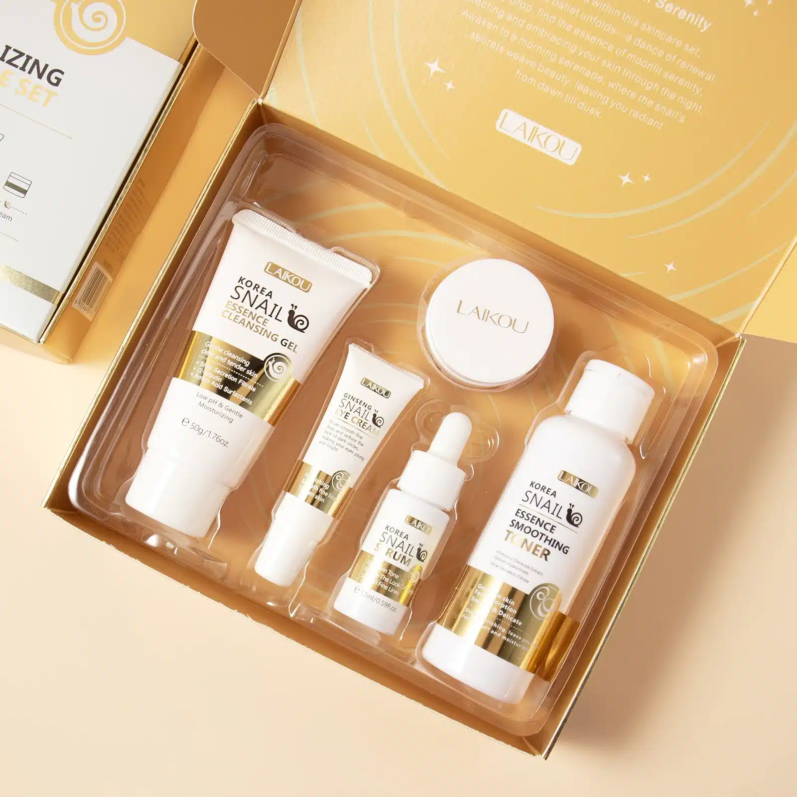 LAIKOU Snail Skin Care Set 5 piezas - Imagen 7
