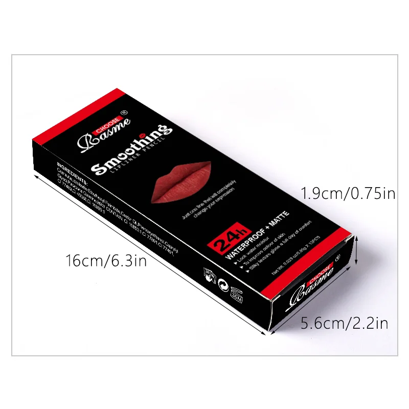 Set de 12 Labiales de Larga Duración con Perfilador Profesional y Gloss Mate - Imagen 2