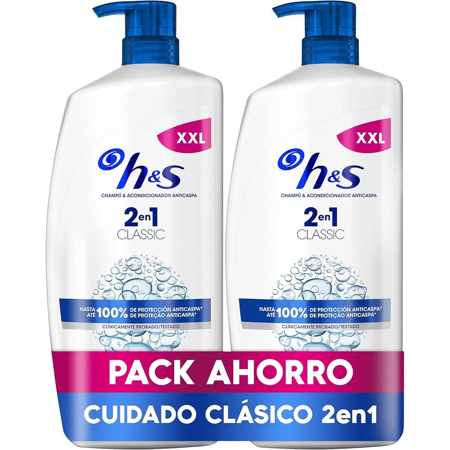 Head & Shoulders Classic Champú Anticaspa 2x1000 ml - Imagen 4