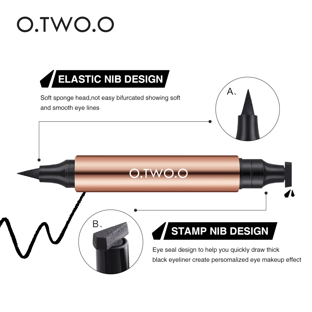 O.TWO.O Eyeliner Stamp negro - Imagen 3