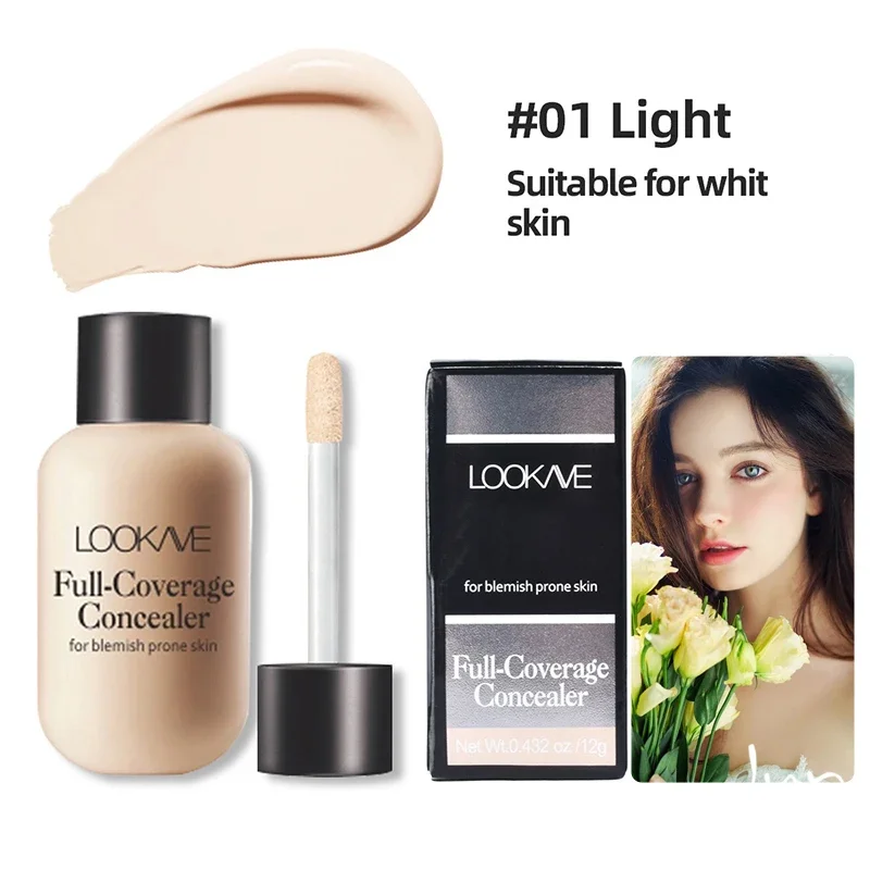 Waterproof Liquid Concealer Foundation Cream Lasting Full Coverage Acne Spot Dark Circles Concealer Cream Face Makeup Cosmetic - Imagen 7
