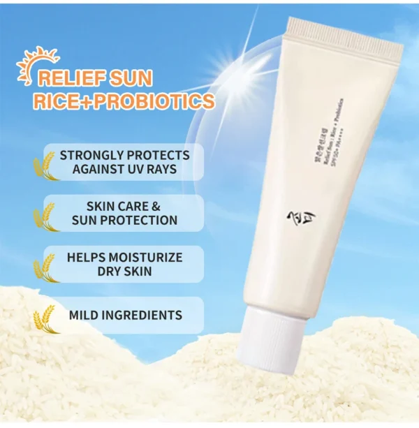 Protector solar SPF50+ SADOER con arroz y probióticos