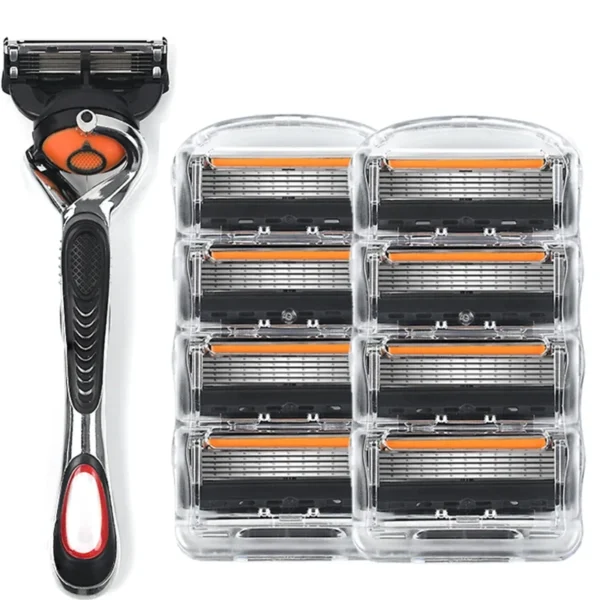 Maquinilla de afeitar manual de 5 hojas para hombre