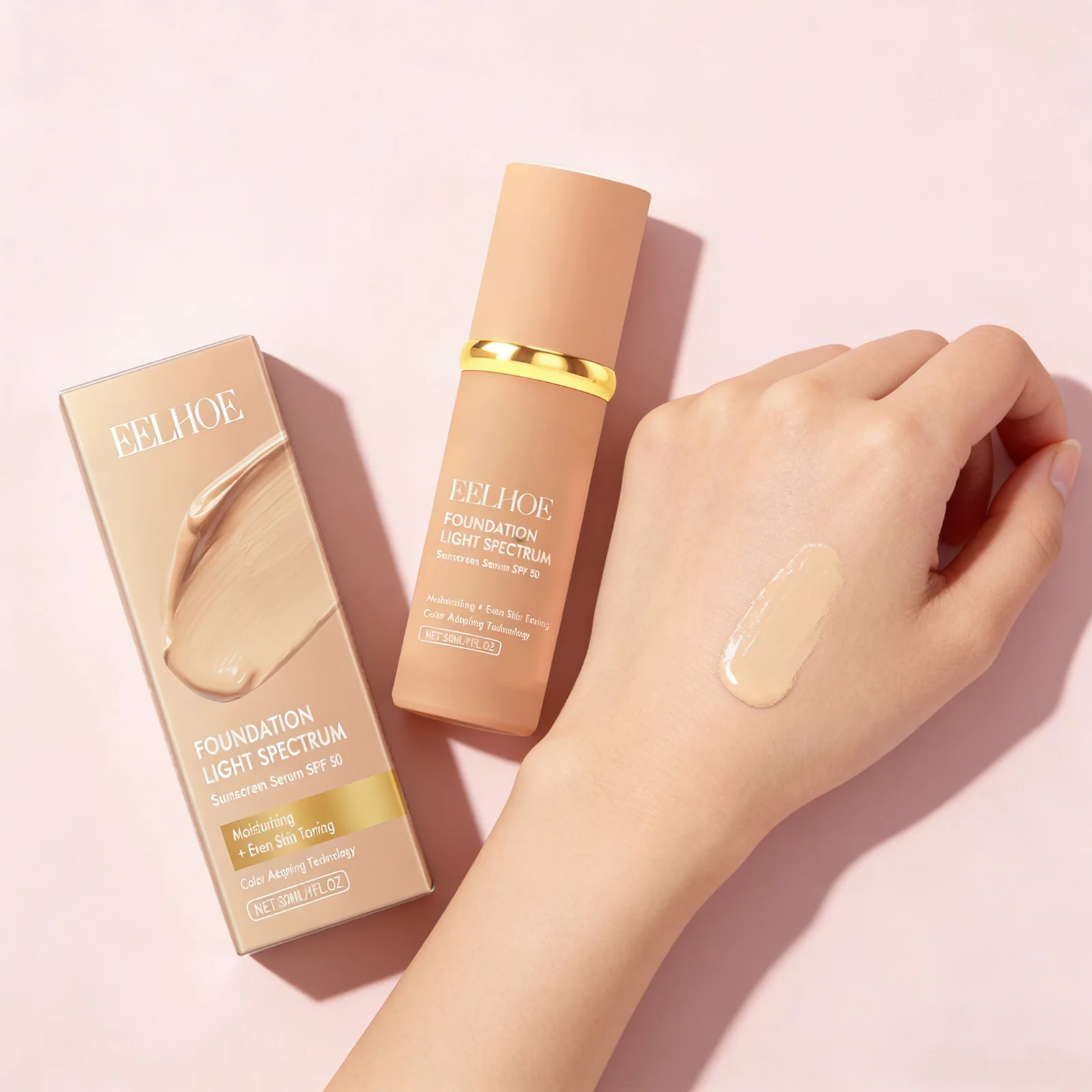 Base de maquillaje 4 en 1 con SPF 50 EELHOE - Imagen 2