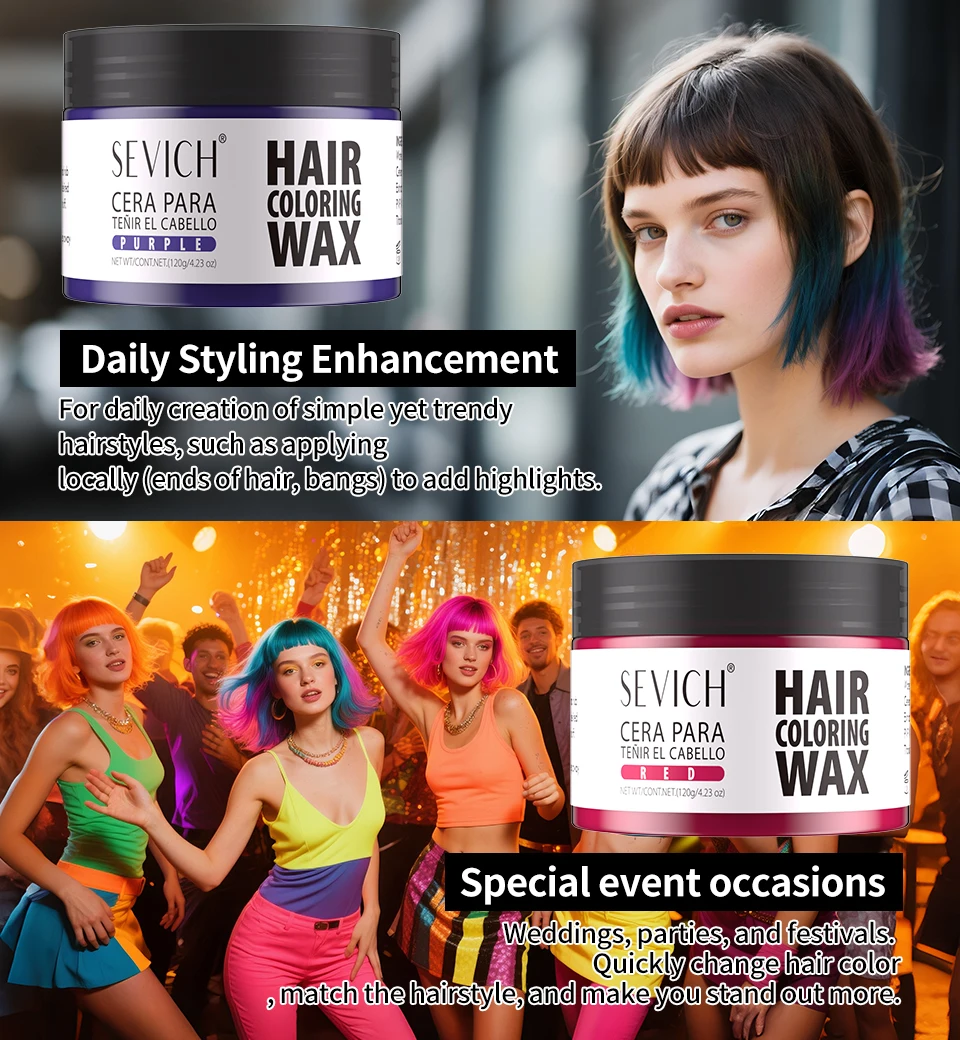 Cera Colorante Capilar Temporal Sevich - Imagen 6