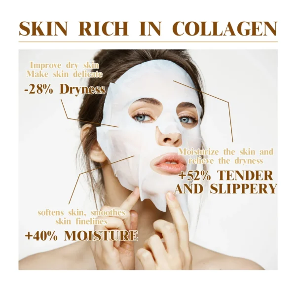 Mascarilla Facial de Colágeno Antiarrugas PWYUMAN