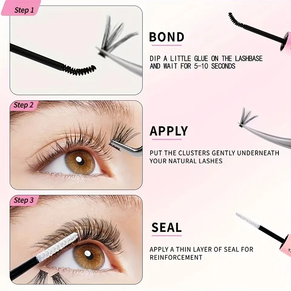 QIUNING LASHES Kit Pegamento Pestañas Bond & Sea - Imagen 6
