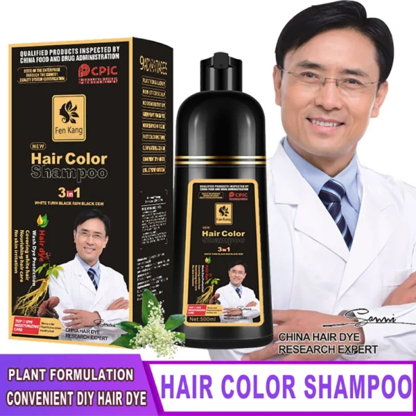 Champú Colorante 3 en 1 Instantáneo