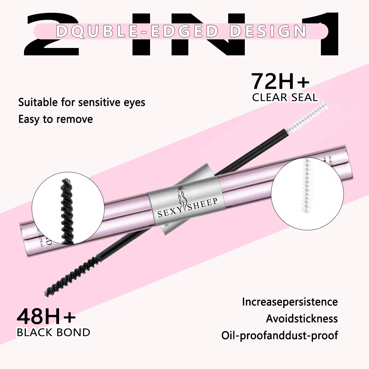 Lash Glue Bond and Seal 2 en 1 de SEXYSHEEP - Imagen 2
