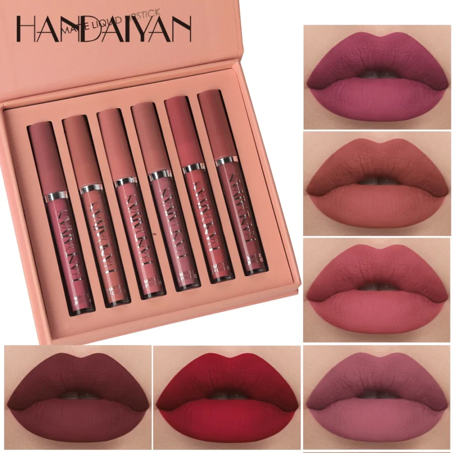 Set de 6 Labiales Líquidos Mate HANDAIYAN