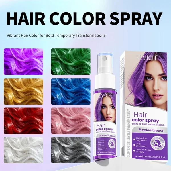 Spray de Color Temporal para Cabello Sevich 30 ml