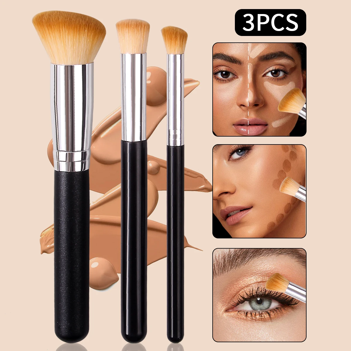 Foundation Concealer Brush para base y corrector - Imagen 10