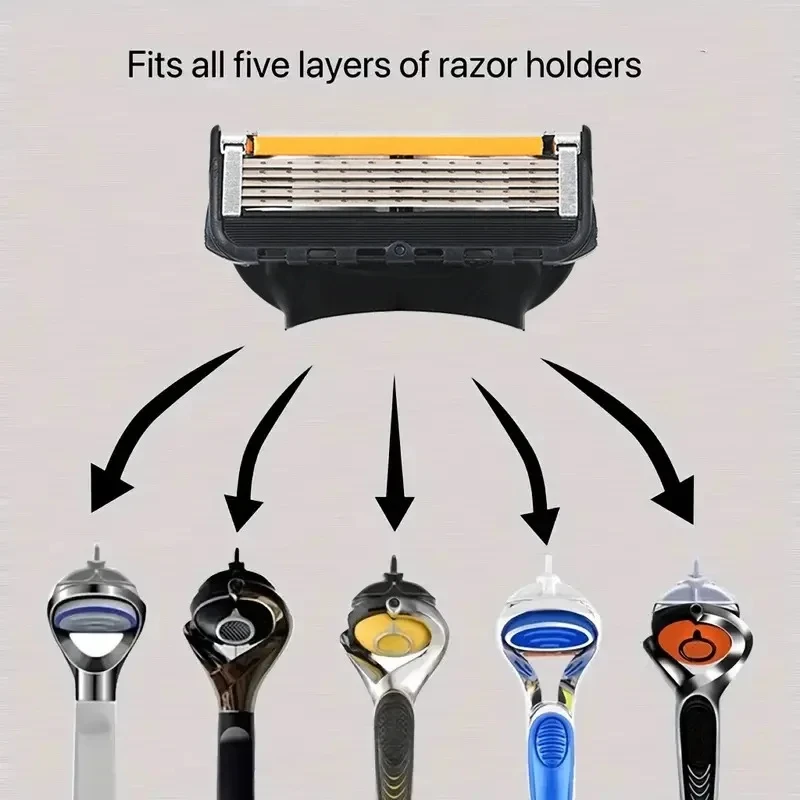 Maquinilla de afeitar manual de 5 hojas para hombre - Imagen 5