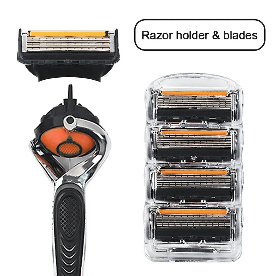 Maquinilla de afeitar manual de 5 hojas para hombre - Imagen 3