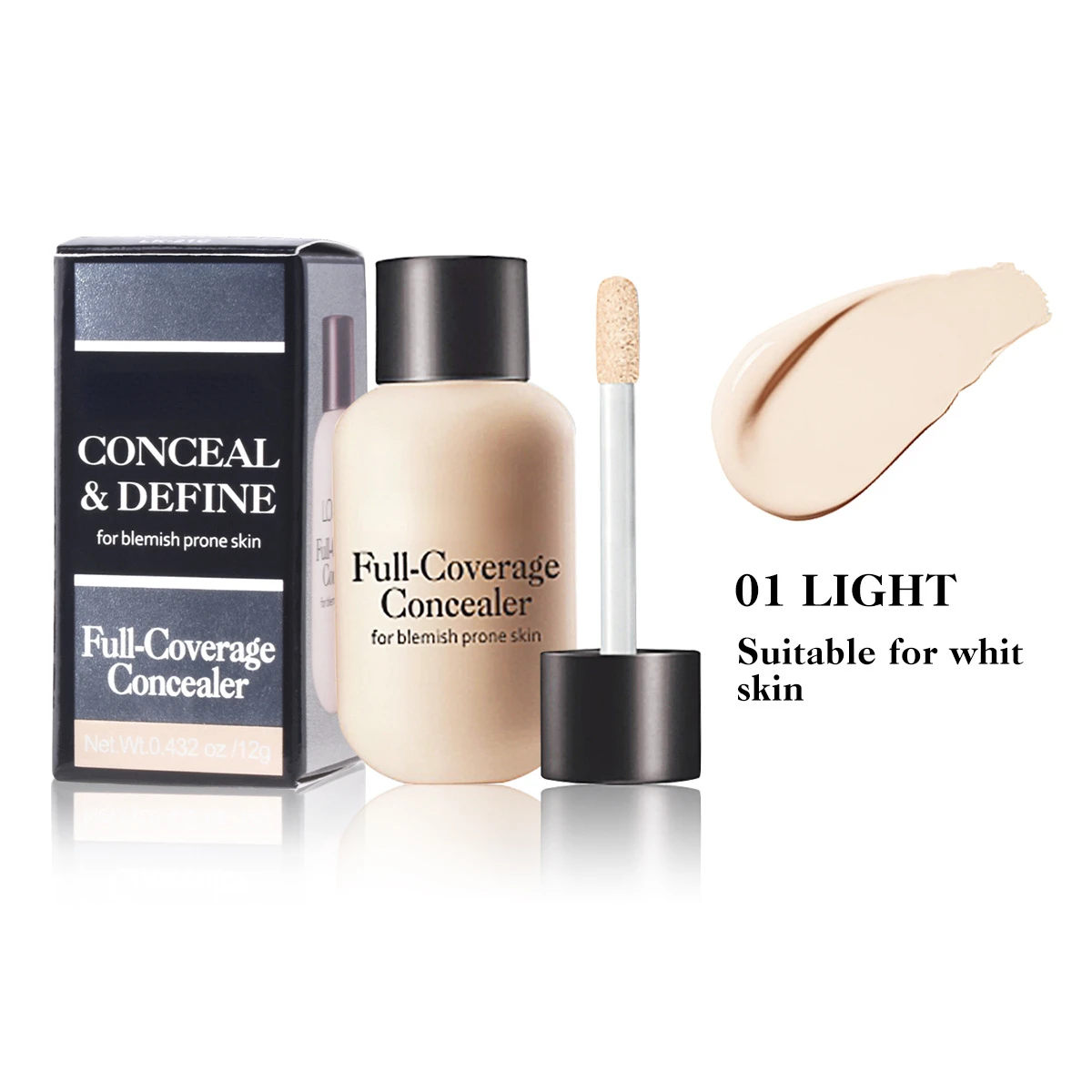 Liquid Concealer Foundation Cream Makeup Waterproof Lasting Full Coverage Acne Spot Scars Dark Circles Face Base Cosmetics - Imagen 7