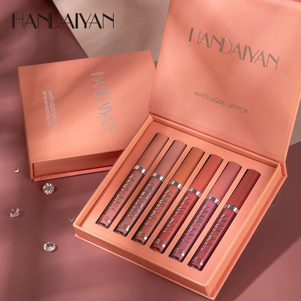 Set de 6 Labiales Líquidos Mate HANDAIYAN - Imagen 3