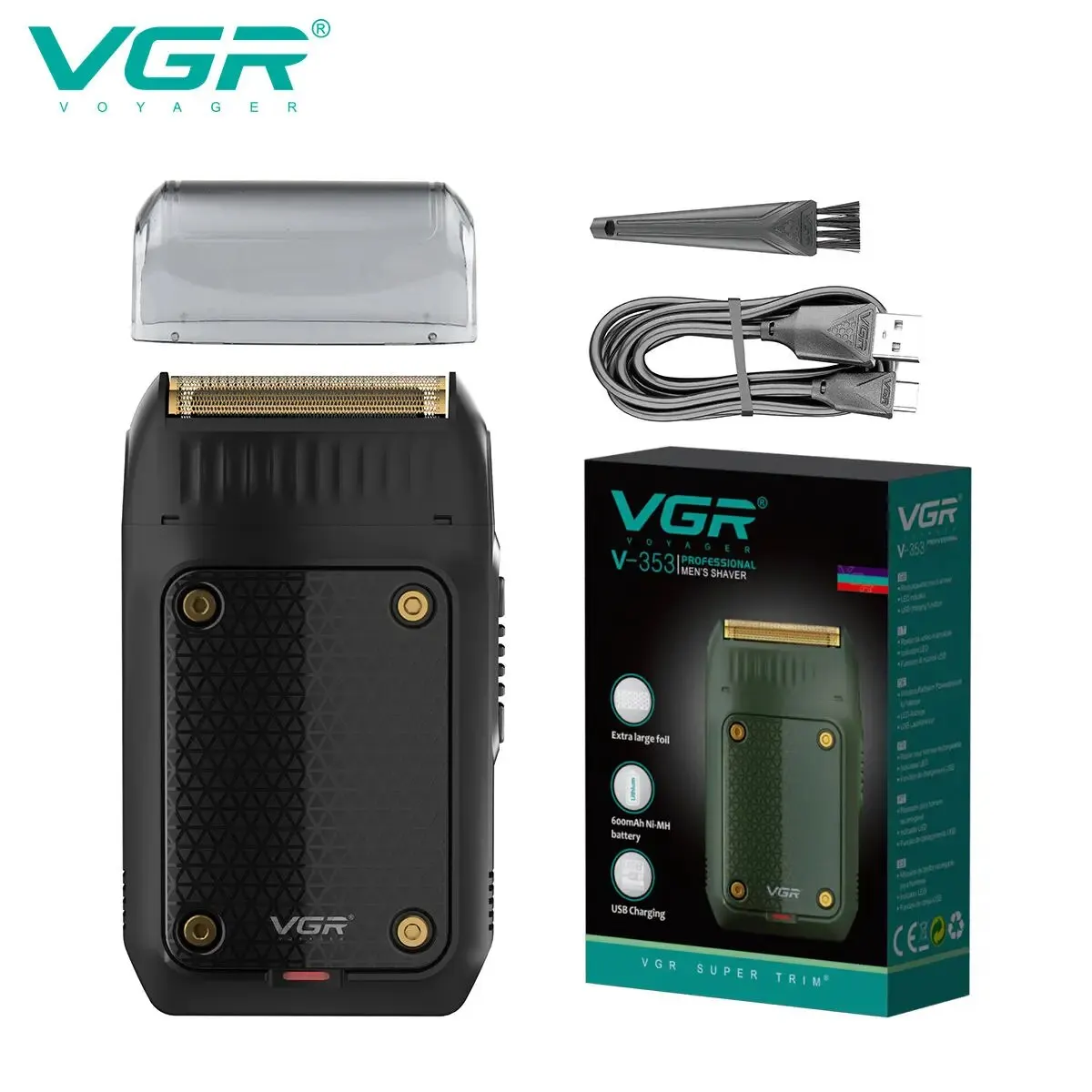 VGR V-353 Afeitadora Eléctrica Profesional para Hombre - Imagen 9