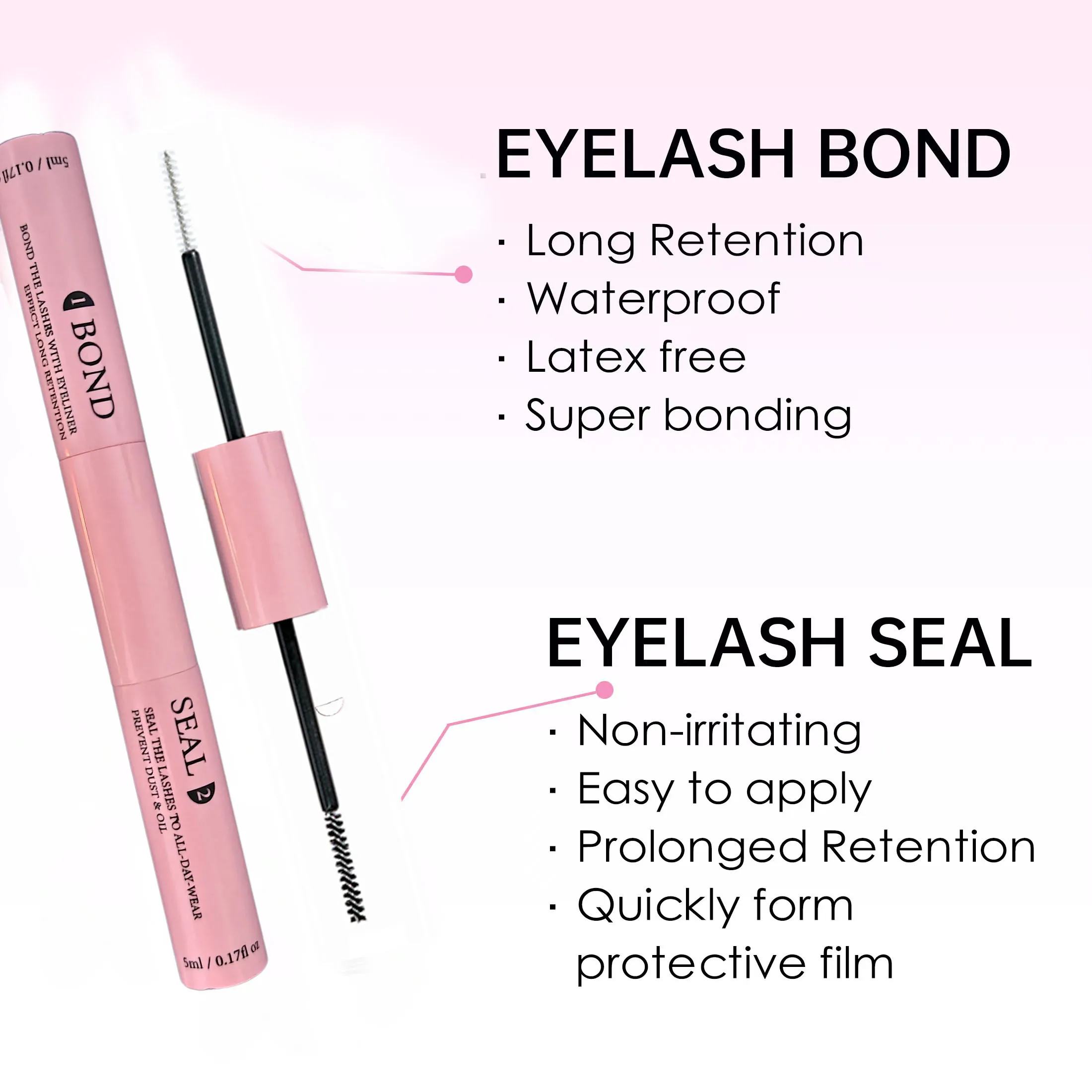 QIUNING LASHES Kit Pegamento Pestañas Bond & Sea - Imagen 5