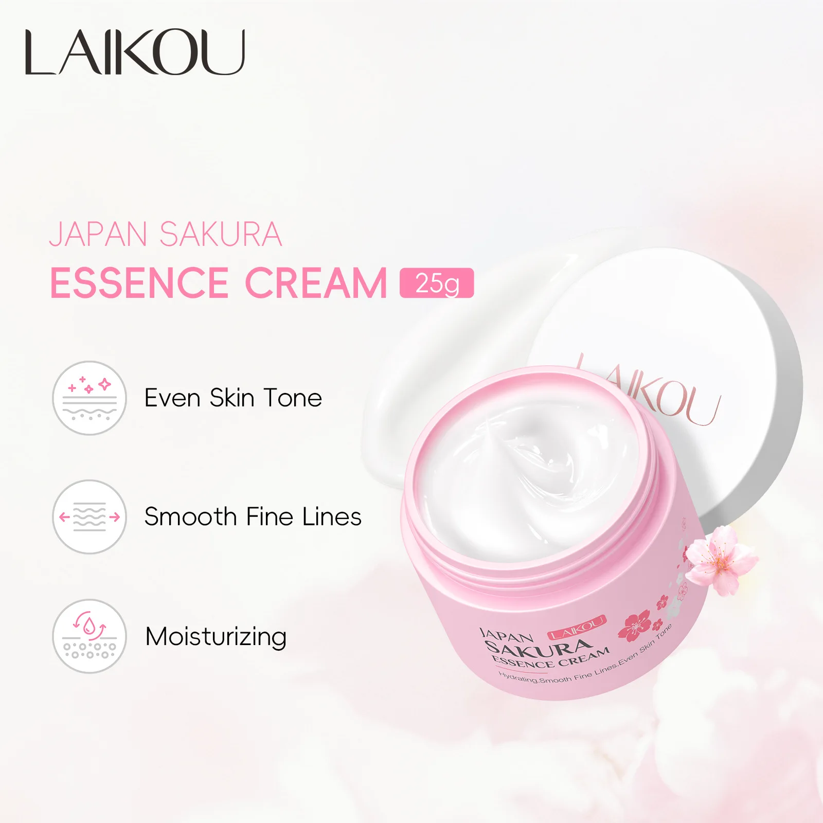 Crema Facial LAIKOU Japan Sakura Essence - Imagen 6