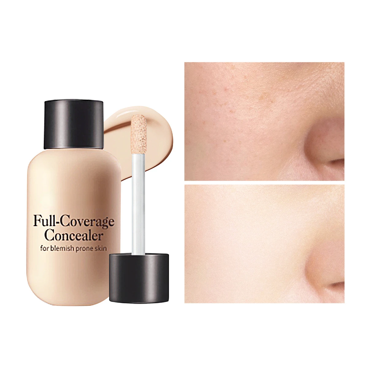 Liquid Concealer Foundation Cream Makeup Waterproof Lasting Full Coverage Acne Spot Scars Dark Circles Face Base Cosmetics - Imagen 4