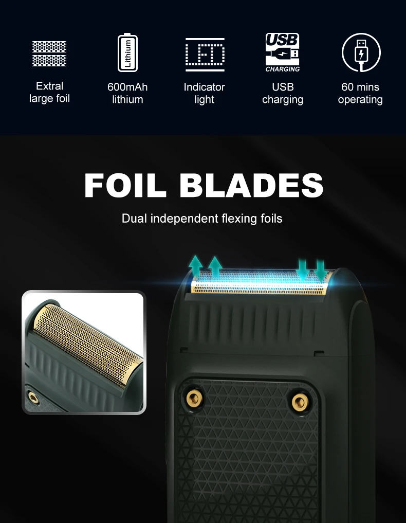 VGR V-353 Afeitadora Eléctrica Profesional para Hombre - Imagen 5