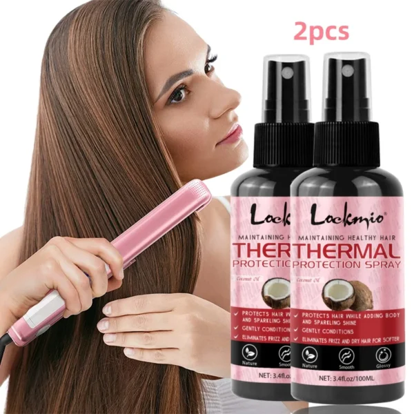 Thermal Protection Spray Lockmio 100 ml – Protector Térmico Capilar con Aceite de Coco