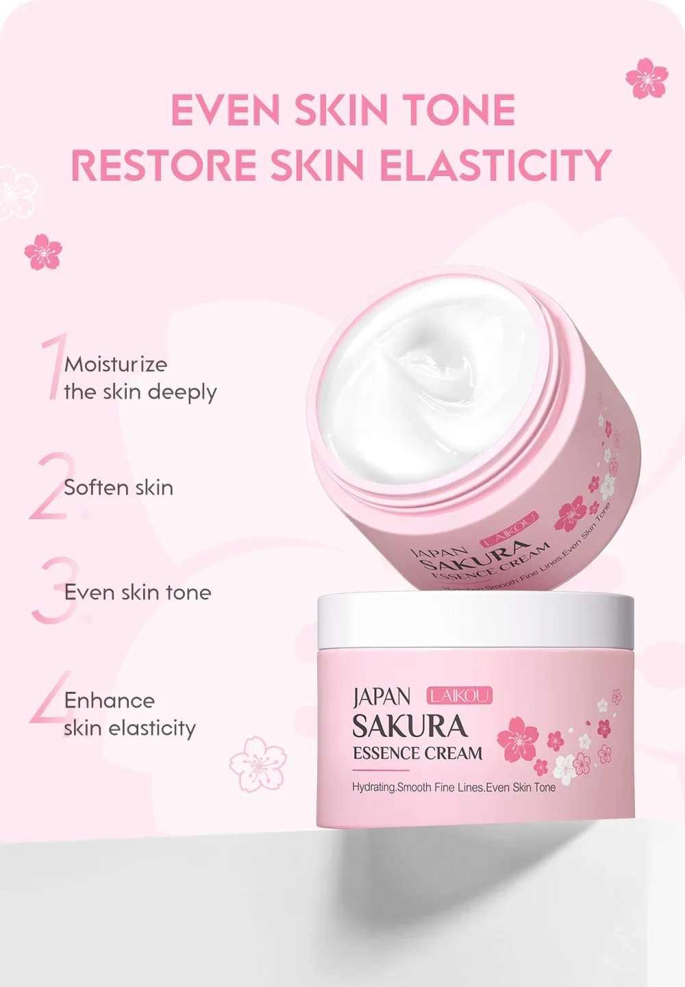 Crema Facial LAIKOU Japan Sakura Essence - Imagen 3