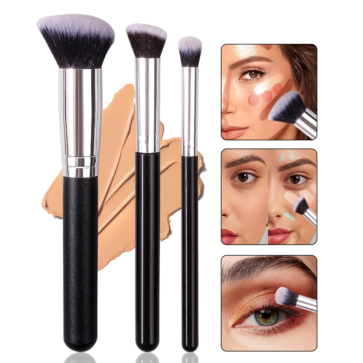 Foundation Concealer Brush para base y corrector - Imagen 8