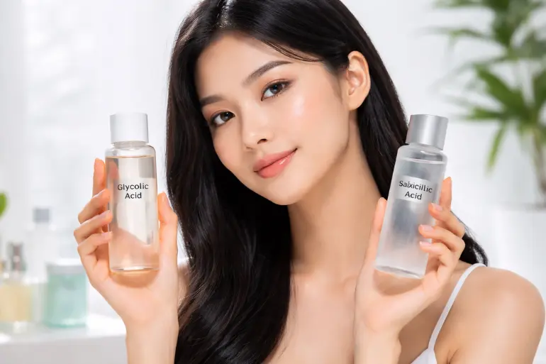 Ácido glicólico vs ácido salicílico: cuál necesita tu piel