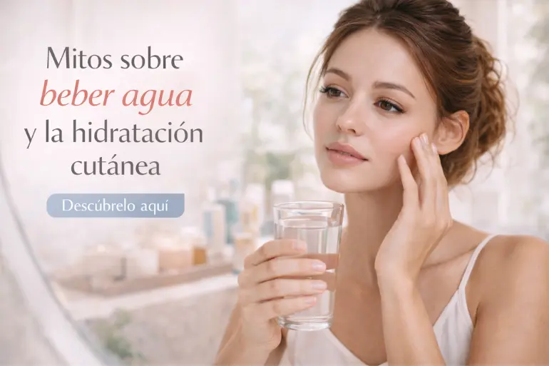 Mitos sobre beber agua y la hidratación cutánea