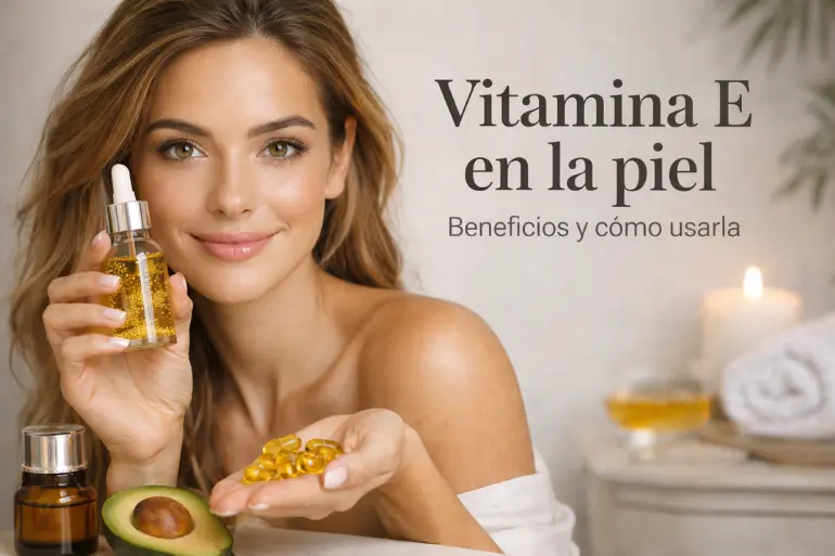 ¿Qué hace la vitamina E en la piel? Beneficios y cómo usarla