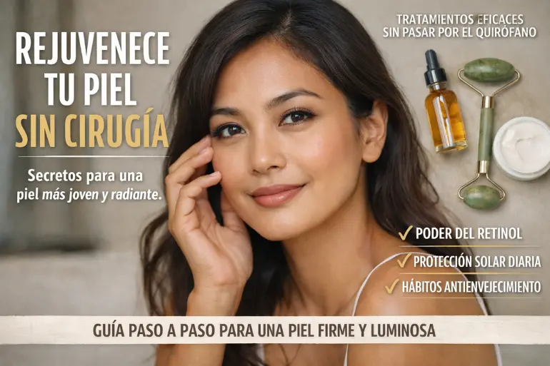 Cómo rejuvenecer la piel sin cirugía: guía eficaz y realista
