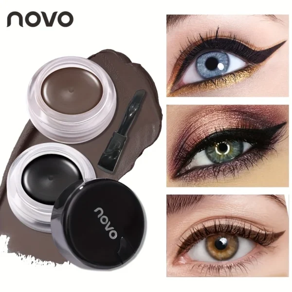 Portable Gel Eyeliner Black and Brown