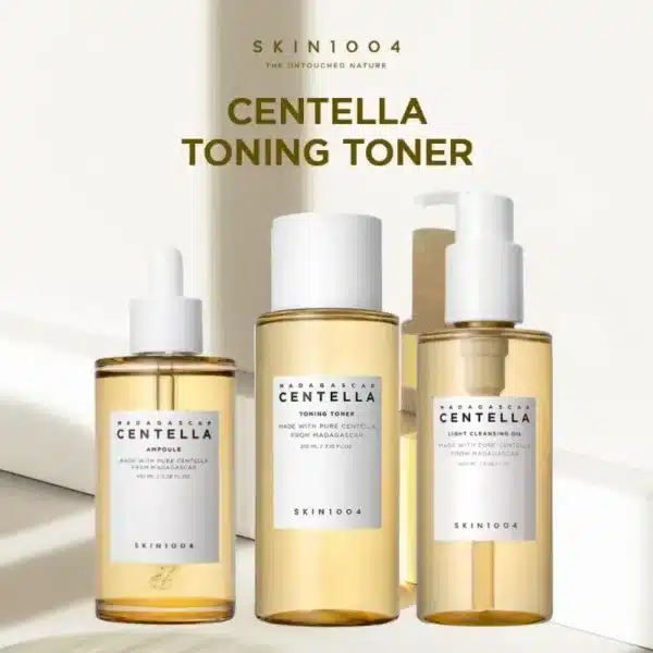 SKIN1004 Centella 3pcs Set (Toning Toner + Pore Care Light Cleansing Oil + Facial Serum)