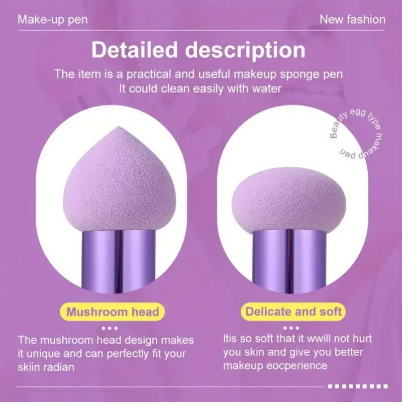 Set de 3 esponjas de maquillaje con mango - Imagen 6