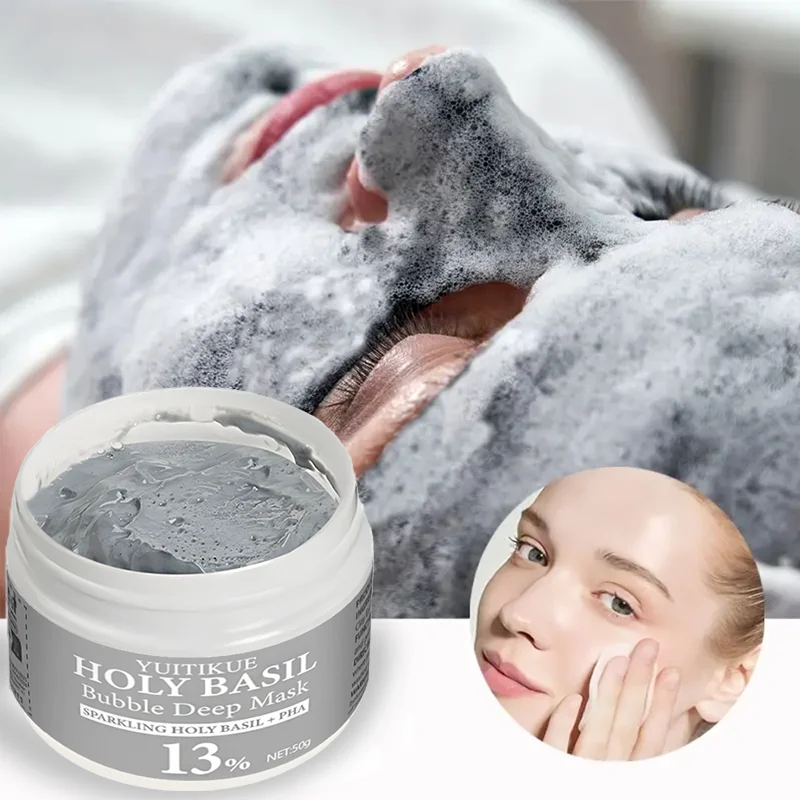 YUITIKUE Holy Basil Bubble Clay Mask - Imagen 5