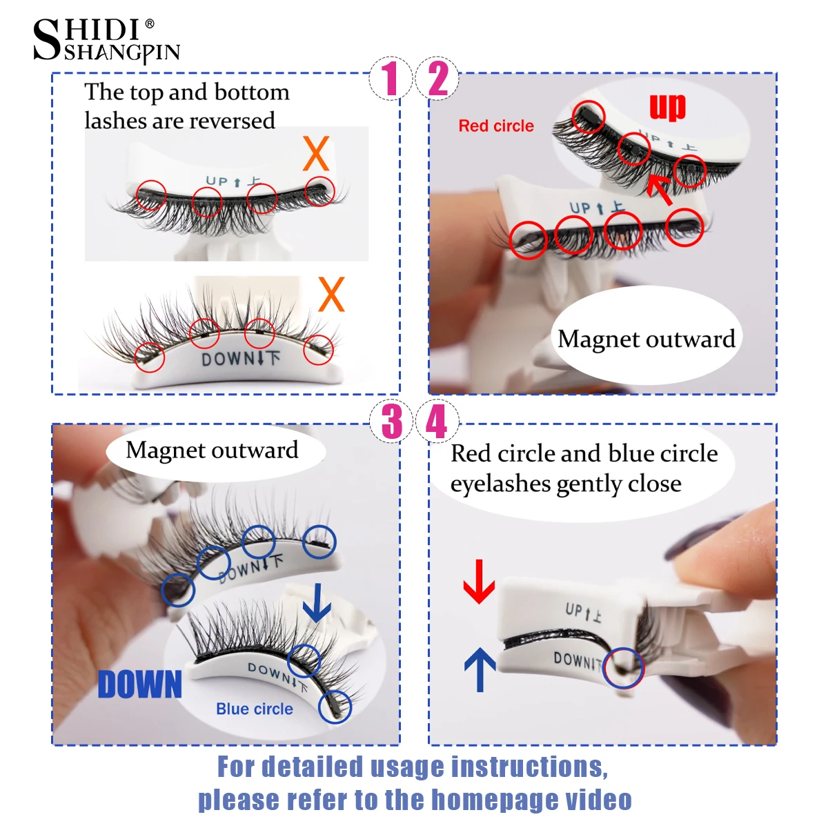 Magnetic Eyelashes 1/2 Pairs - Imagen 4