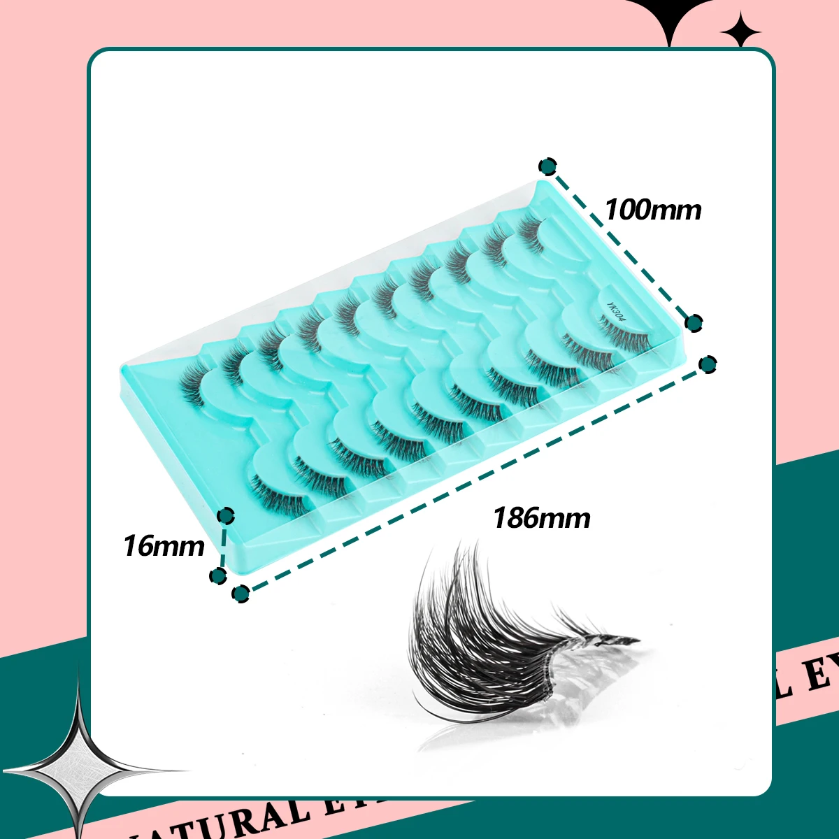 New Half Eyelashes 10 Pairs - Imagen 6