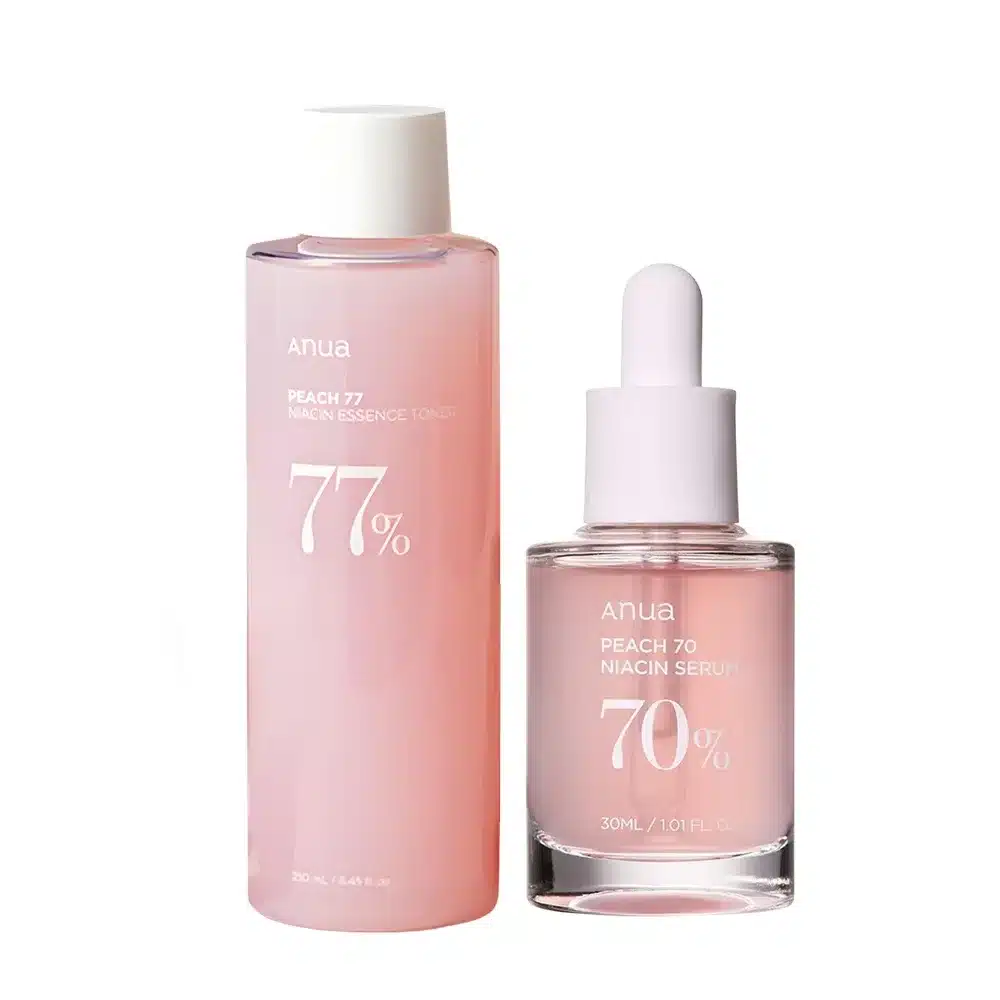 Set Anua Peach 77 Niacinamide Toner + Serum
