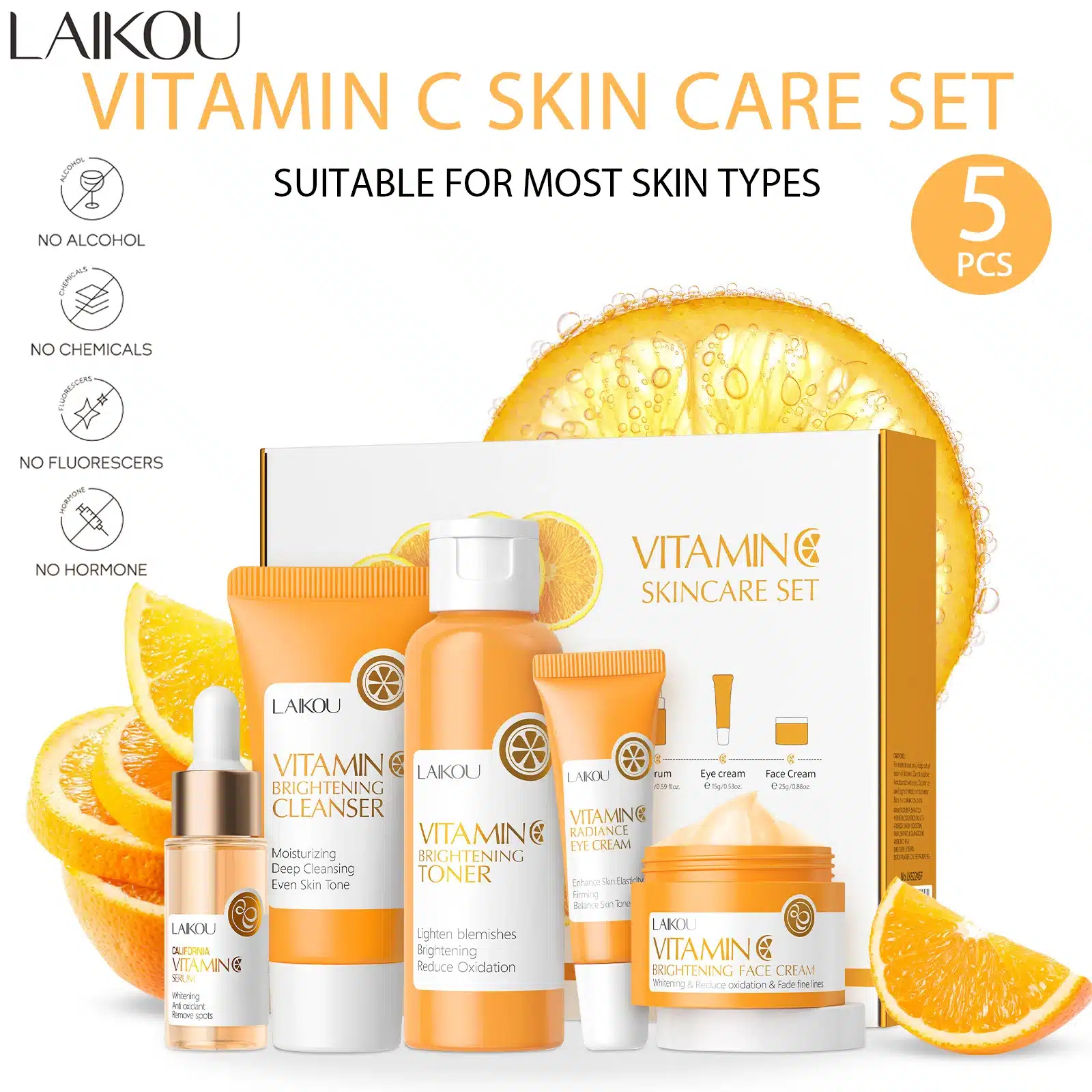 LAIKOU Vitamin C Skincare Set 5 piezas